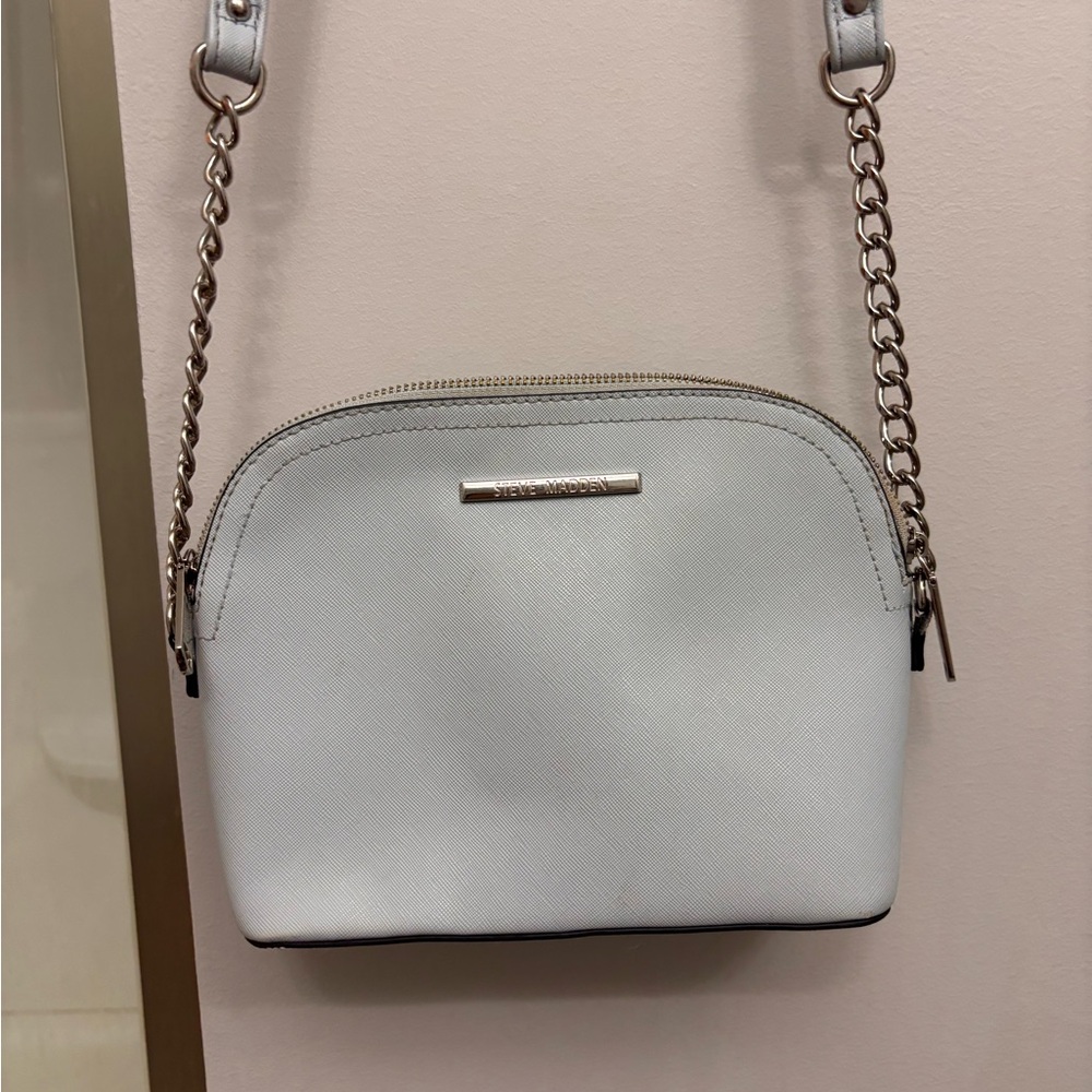 Steve Madden Blue Crossbody Bag with Chain Strap